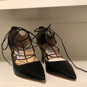 Jimmy Choo Patent Leather boot heels NWOT